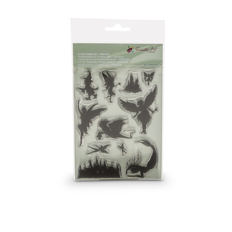 Encaustic Art Transparentstempel Fantasie Set