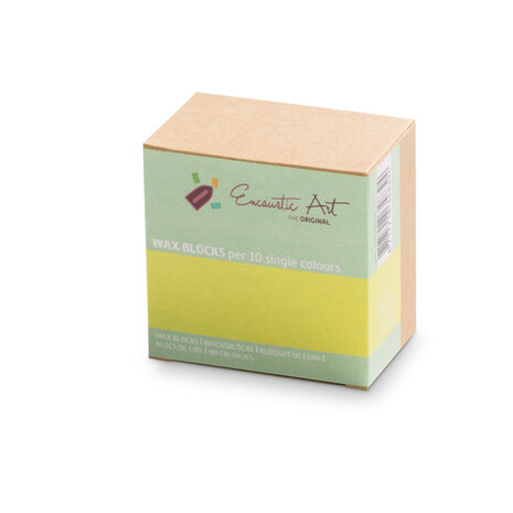 Encaustic Art Wachs - (39) Neon Gelb - Schachtel 10 Stk. 