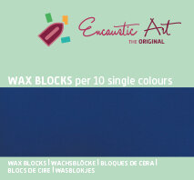Encaustic Art Wachs - (18) Preu&szlig;ischblau - Schachtel 10 Stk. 