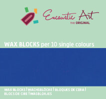 Encaustic Art Wachs - (19) Kobaltblau - Schachtel 10 Stk.