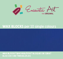 Encaustic Art Wachs - (10) Ultramarin Blau -  Schachtel 10 Stk. 