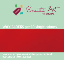 Encaustic Art Wachs- (01) Karminrot - Schachtel 10 Stk. 