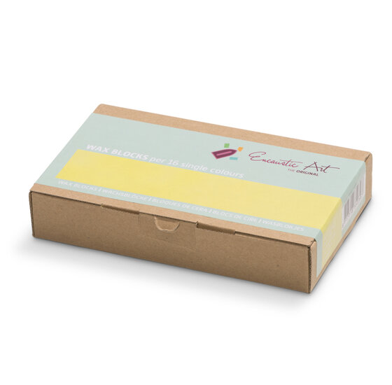 Encaustic Art Wachs - (39) Neon Gelb - Schachtel 16 Stk.