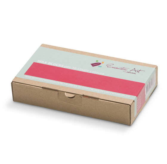 Encaustic Art Wachs - (36) Neon Rot - Schachtel 16 Stk.