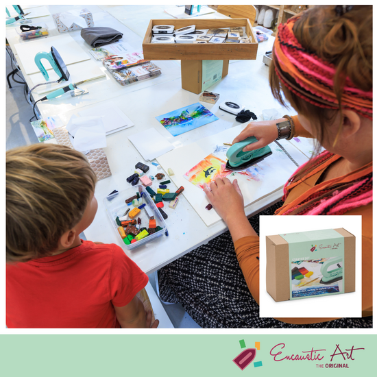 Starter Set + Online-Kurs Encaustic Art Bassics (EN)