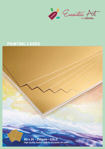 Encaustic Art papier A3 - goud