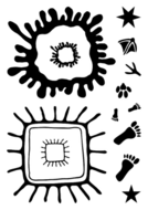 Encaustic Art Transparentstempel Kunstrahmen