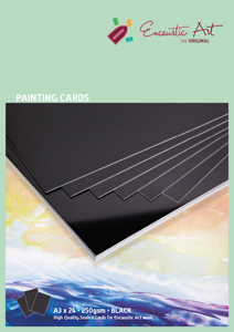 Encaustic Art papier A3 - zwart