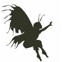 Encaustic Art stempel - fee (zittend)