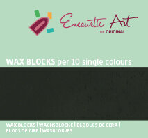 Encaustic Art Wachs - (15) Schwarz - Schachtel 10 Stk.