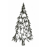 Encaustic Art stempel - Tanne